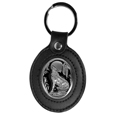 Leather Keychain - Wolf